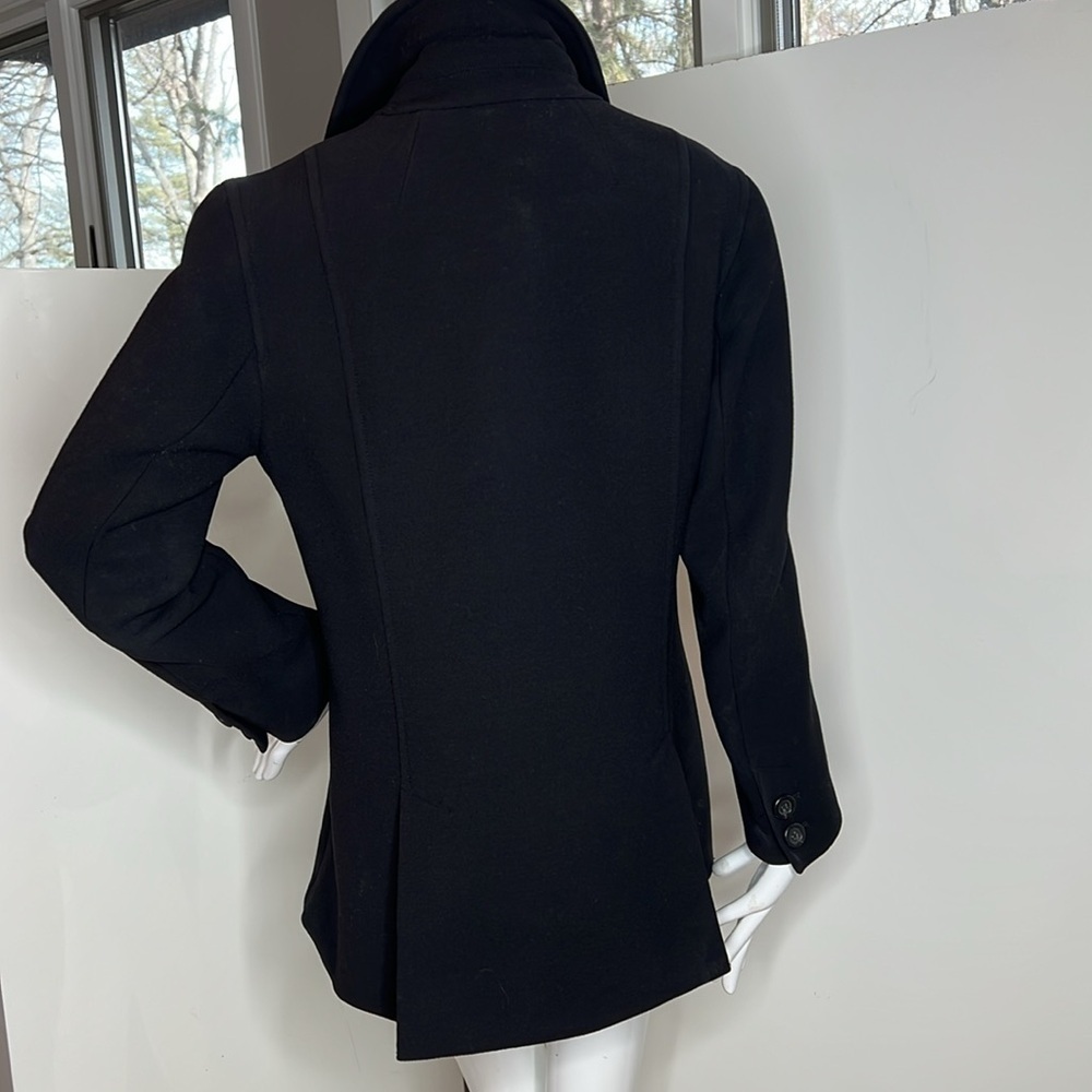 J. Crew Sz M Women’s Wool Structured Pea Jacket Coat - Picture 6 of 10